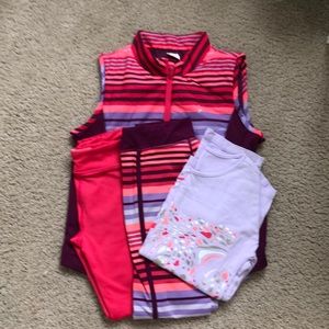 Gymboree 5-piece workout outfit for girl